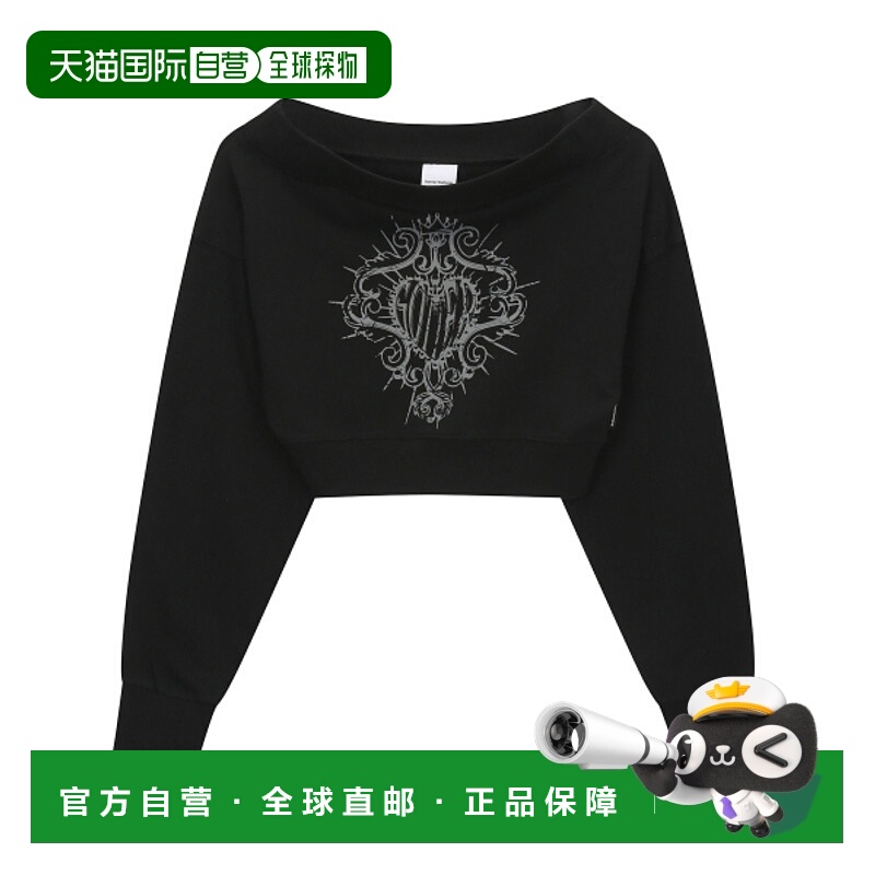韩国直邮GOTTER GALLERY 公用卫衣 GT25WSTP01BK OFF SHOULDER SW