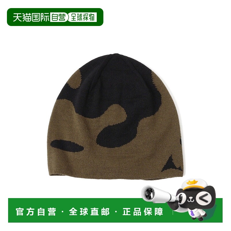 1h可退 日本直邮ROA 男装 羊毛混纺 针织冷帽 熔岩图案设计 11411