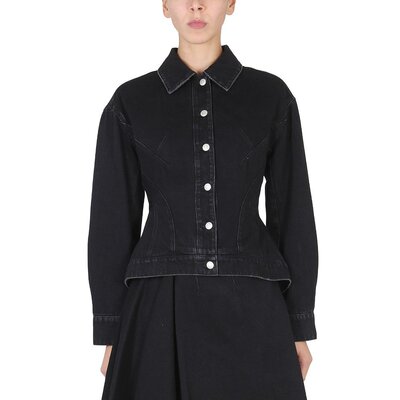 ALEXANDER MCQUEEN 女士外套 715557 AW2022 黑色