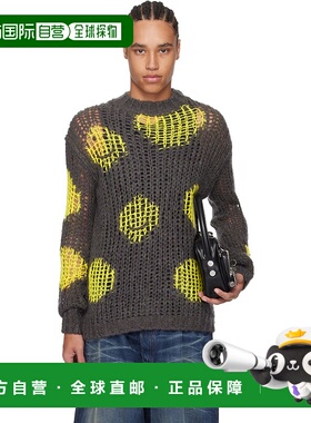 1h可退 香港直邮潮奢 Acne Studios 艾克妮 男士 灰色 & 黄色 Emb