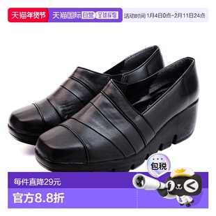 日本直邮First Contact 女士高跟鞋舒适防水日本制造坡跟鞋底舒适