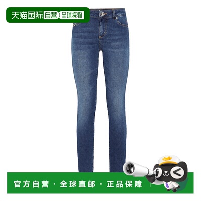 自营 philipp pleinDenim Jeggings Heart-年份蓝 美国奥莱直发
