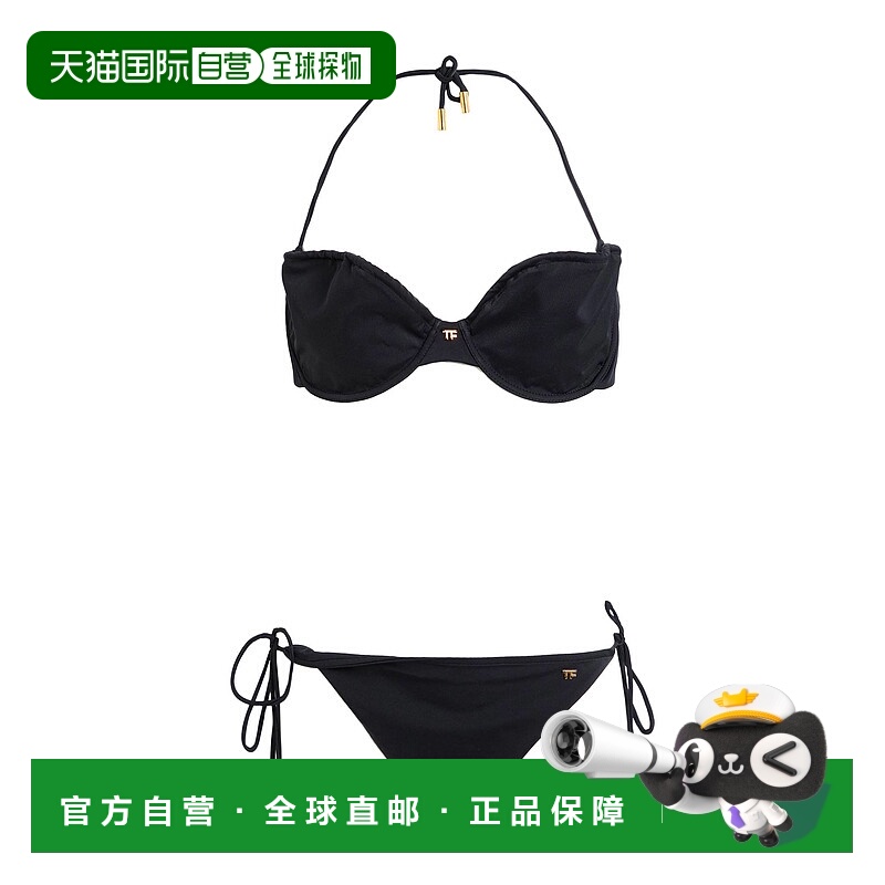 1h可退 香港直邮潮奢 Tom Ford 汤姆 福特 女士 比基尼 black黑色