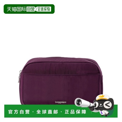 自营baggallini Women's Pocket Cosmetic Bag with Brush Organi
