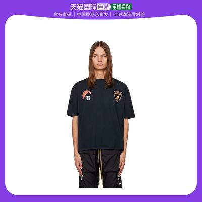 香港直邮潮奢 Rhude 男士黑色 Lamborghini Moonlight T 恤