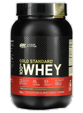 香港直发Optimum Nutrition欧普蒙特全乳清蛋白粉巧克力麦芽907g