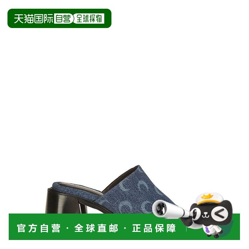 香港直邮Marine Serre 女士 牛仔高跟穆勒鞋 WFW025B,女鞋,时装凉鞋,淘宝优惠券,粉丝福利购,淘宝优惠卷