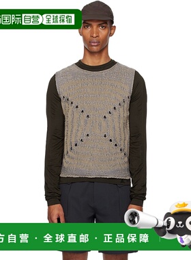 1h可退 香港直邮潮奢 Roa 男士 蓝色 & 驼色 Vortex Crewneck 马