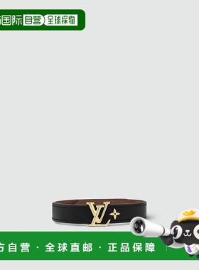 自营1h可退 欧洲直邮LV/路易威登 女士黑色金属/皮革手链新款