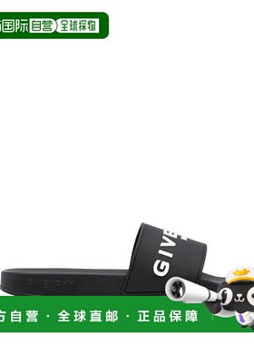 香港直邮GIVENCHY 男士凉鞋  CO 黑色拖鞋BH301TH1H4001