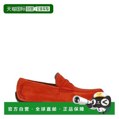 自营salvatore ferragamoFerragamo Suede Leather Loafers - red