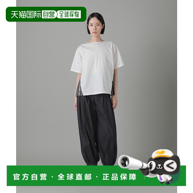 1h可退 日本直邮zucca 女士民族风印花拼接T恤 ZU53JK104针织