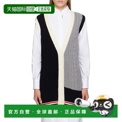 香港直邮Thom Browne 羊毛加长开衫背心 FKV155FY1024