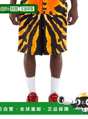 自营 Burberry真丝动物印花短裤-亮橙色ip pat 美国奥莱直发