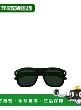 香港直邮GUCCI 男士眼镜 GG1712S002 AW2024 黑色 全框平光镜