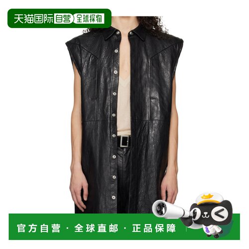 香港直邮RICK OWENS 男士马甲 RU01F2739LBE09 SS2026 黑色