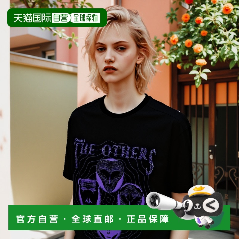 韩国直邮GLACK 公用T恤GT022CG纯棉高档 简约时尚百搭舒适 高级感