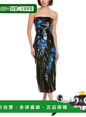 自营Milly Kait Sequin Dress - black 美国奥莱直发连衣裙