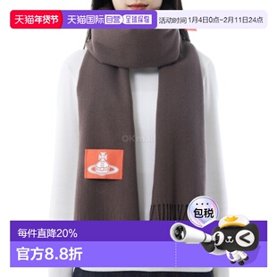 韩国直邮Vivienne Westwood西太后土星ORB流苏羊毛围巾8103013J