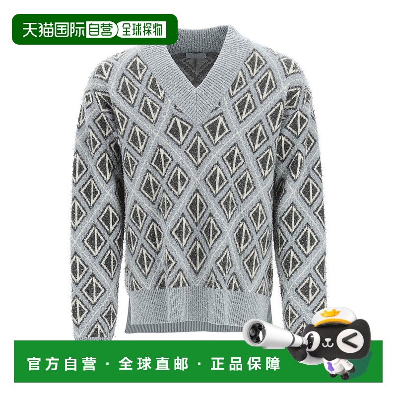 1h可退 香港直邮DIOR 男士针织毛衣 283M641AT067888 AW2022 灰色