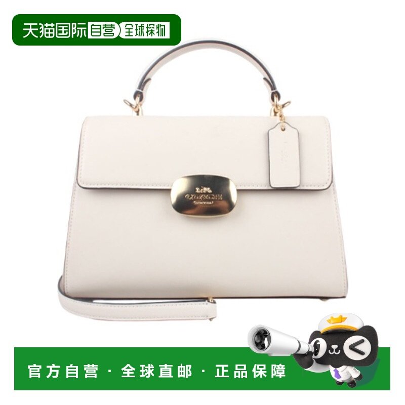 香港直邮COACH 女士斜挎包 CP006IMCHK AW2023 白色 logo标识单肩