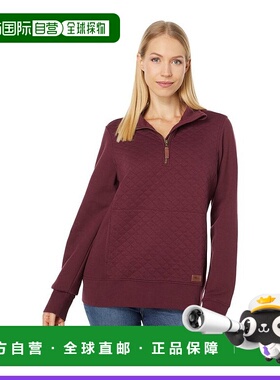 【美国直邮】LLBean|绗缝运动衫 1/4 拉链套头衫 长袖开衫立领