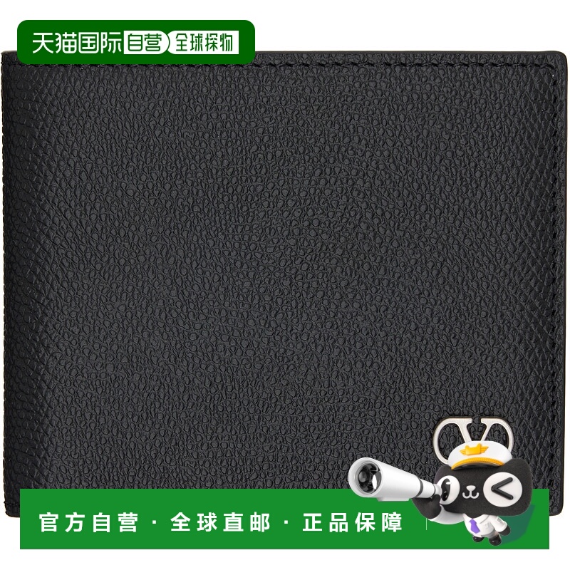 香港直邮Valentino 华伦天奴 男士 黑色 VLogo Signature 钱包 7Y