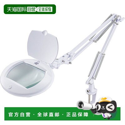 【日本直邮】OHM电机 LED桌灯带放大镜/L-Zoom精密作业适用/白色