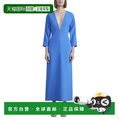 自营 lafayette 148 new yorkLafayette 148纽约深V丝绸迷笛连衣-