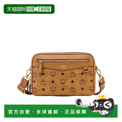 香港直邮MCM 男士斜挎包 MMRFAAK02CO AW2025 棕色 Visetos Diamo