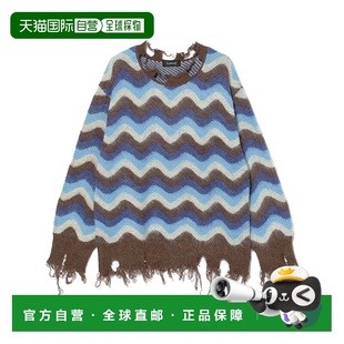 损坏设计 1h可退 宽松波纹仿羊羔毛针织衫 男士 日本直邮Lamrof