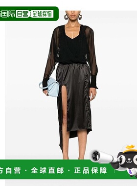 香港直邮GIVENCHY 女士衬衫 BW618Q152V001 SS2024 黑色 Semi-She