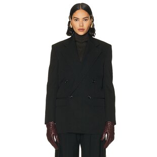 潮奢 Bottega Veneta 葆蝶家 女士 徽标西装外套 729273V19M0