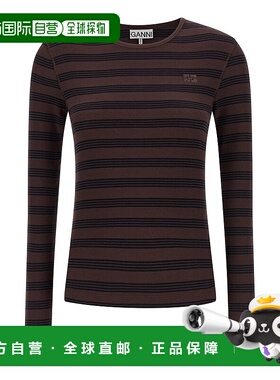 1h可退 香港直邮GANNI 甘尼 女士 条纹毛衣 A105006600B colorful