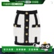 香港直邮Balmain 巴尔曼 女士 1h可退 徽标半身裙 BF1LB036KE87