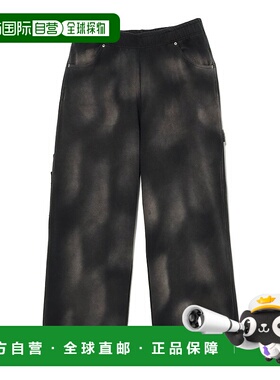 1h可退  日本直邮NULL TOKYO男装宽松版型绒面休闲裤复古做旧设计