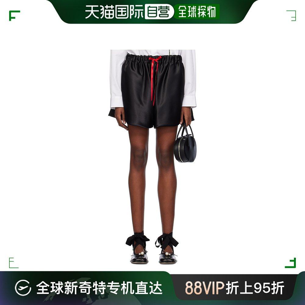 香港直邮潮奢 simone rocha 蒙娜 罗莎 女士 抽绳腰边短裤 411502