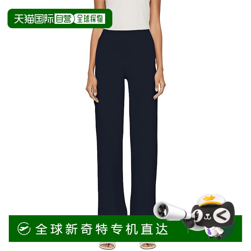 自营 anne klein女式纯色涤纶连衣裙长裤-午夜 【美国奥莱】直发
