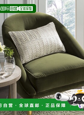 自营 Safavieh Dash 牛皮枕头 - 白色 美国奥莱直发