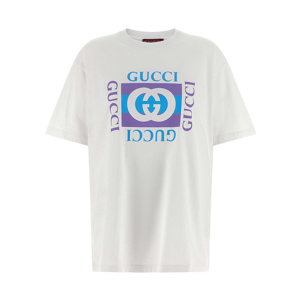 GUCCI 女士T恤 837959XJHG99081 AW2025 白色 短袖T恤