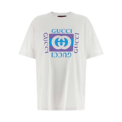 GUCCI 女士T恤 837959XJHG99081 AW2025 白色 短袖T恤
