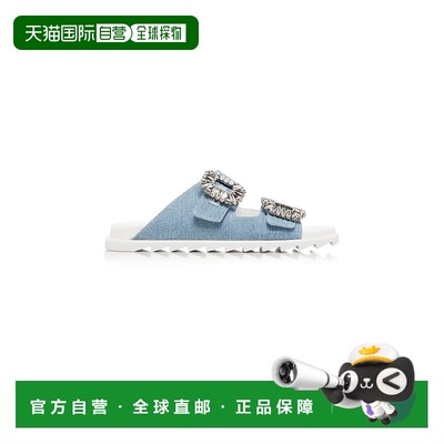1h可退 香港直邮ROGER VIVIER 罗杰 维维亚 女士 Slidy Viv' 搭扣