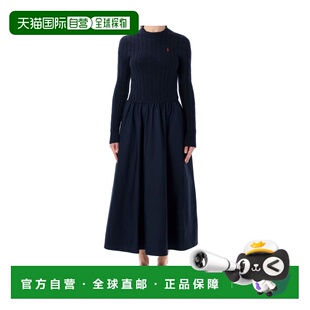 1h可退 香港直邮Polo Ralph Lauren 麻花针织图案长款连衣裙 211A