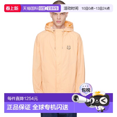 香港直邮MAISON KITSUNE 男士 橙色贴饰夹克外套 MM02228WQ0072