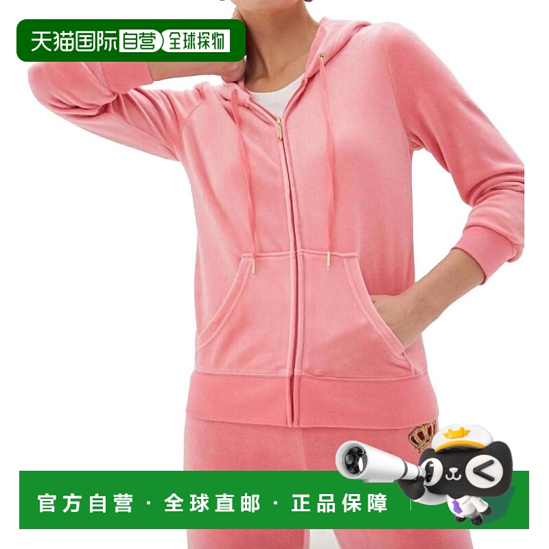 自营 juicy couturePink Lemonade 传统徽标运动丝绒 Robertson