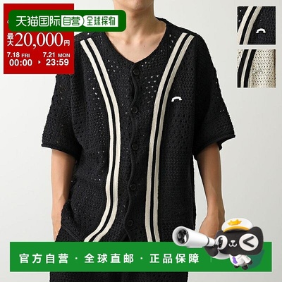 日本直邮ASKYURSELF Ask Yourself 羊毛衫禁止针织棒球衫男士针织