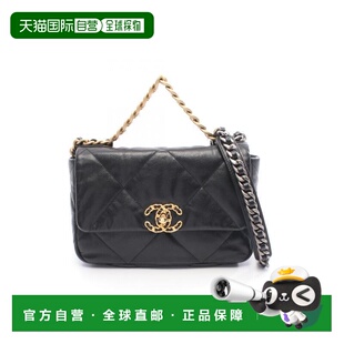 日本直邮中古Chanel香奈儿女包A级95新CHANEL 19 系列牛皮斜挎包