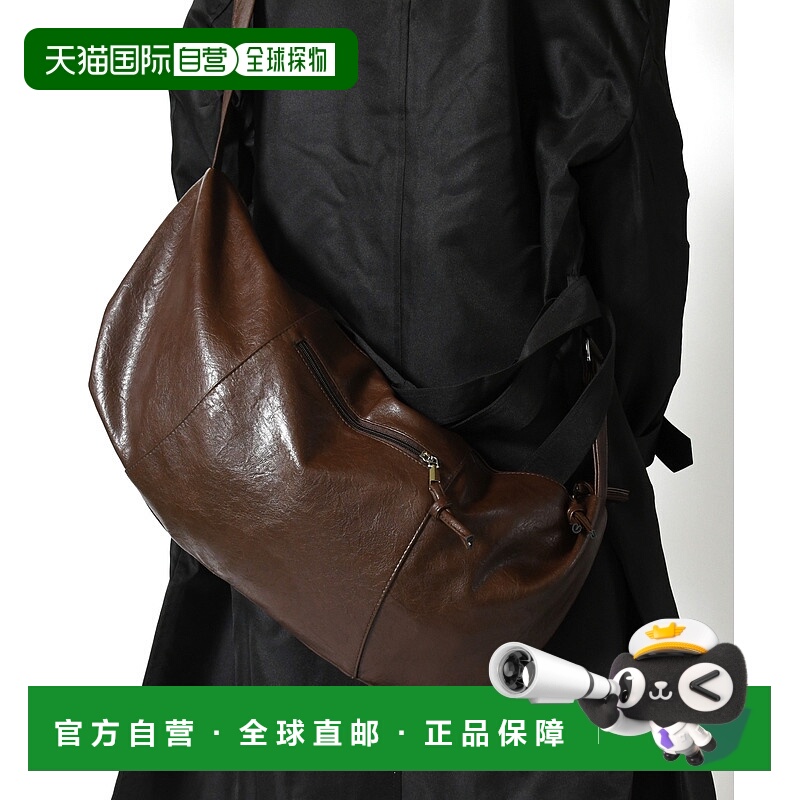 1h可退 日本直邮neos 合成皮革褶皱设计单肩包 K982