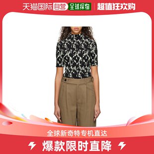 普罗恩萨 香港直邮潮奢 Schouler 女士抽褶高领针织 Proenza 施罗