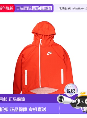 自营Nike Sportswear Tech Fleece 全拉链哈瓦那红色女式连帽衫 9